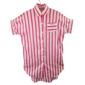 Playmate Vintage‎ Pink Black Stripe Night Dress